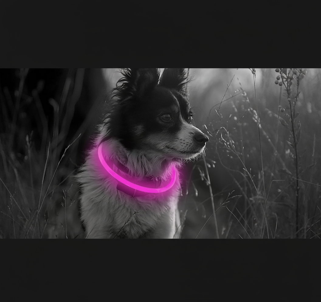 PufiGlow LED nyakörv - Széles banner