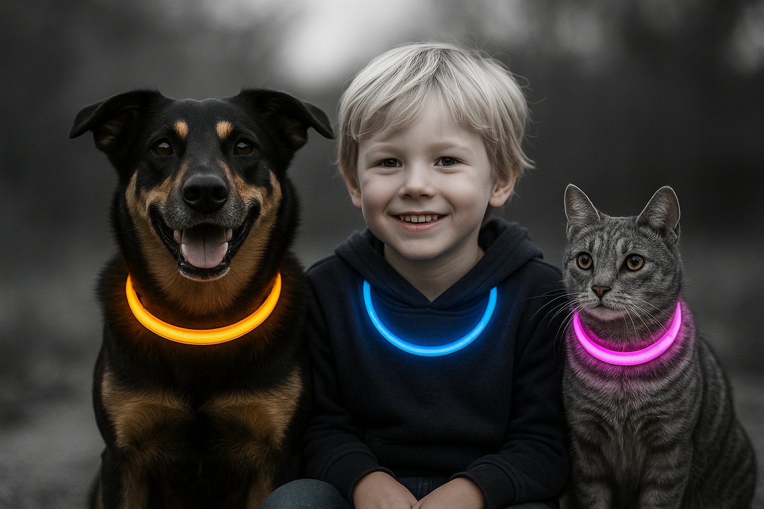 PufiGlow LED nyakörvek - Tiszta verzió