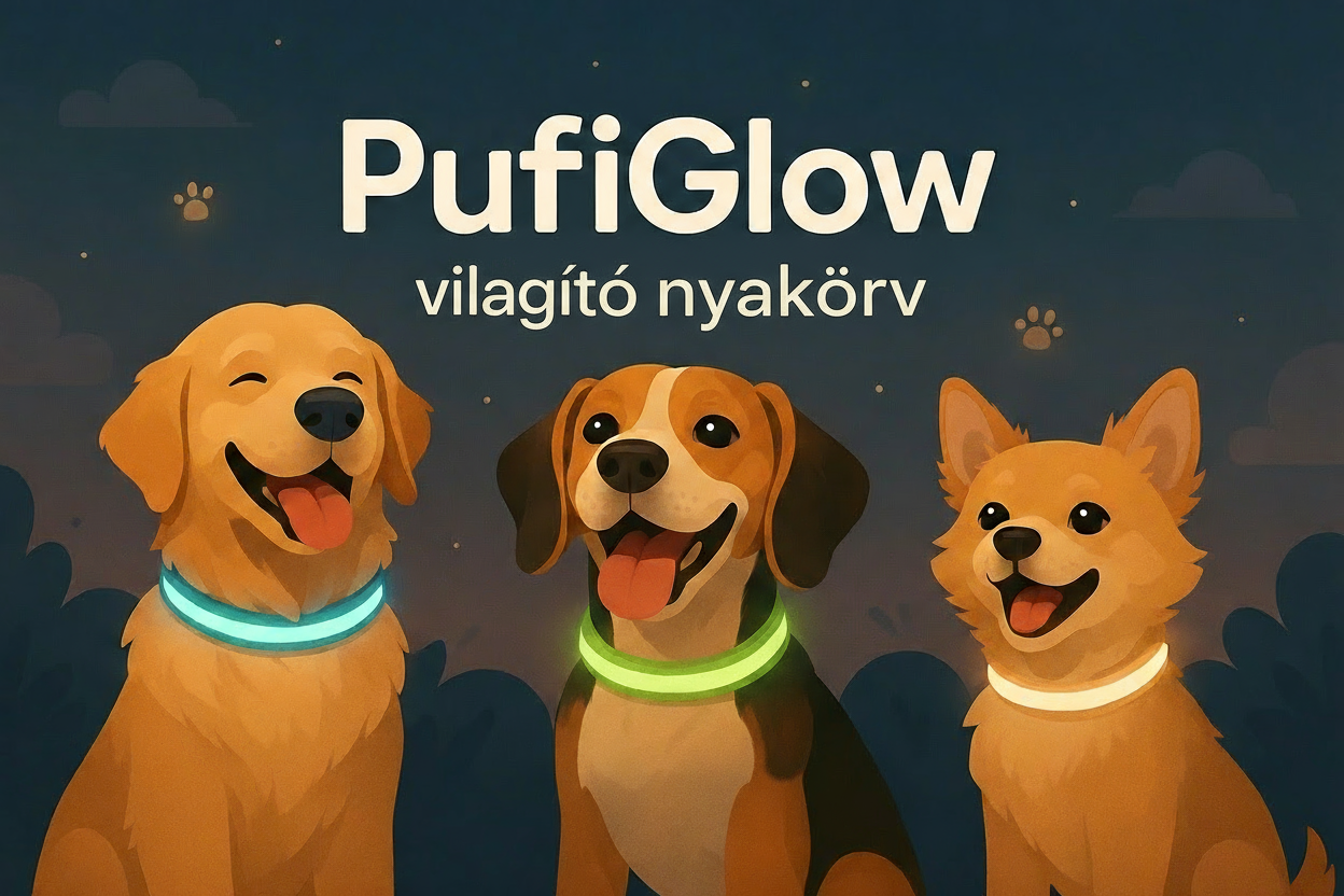 PufiGlow világító nyakörv